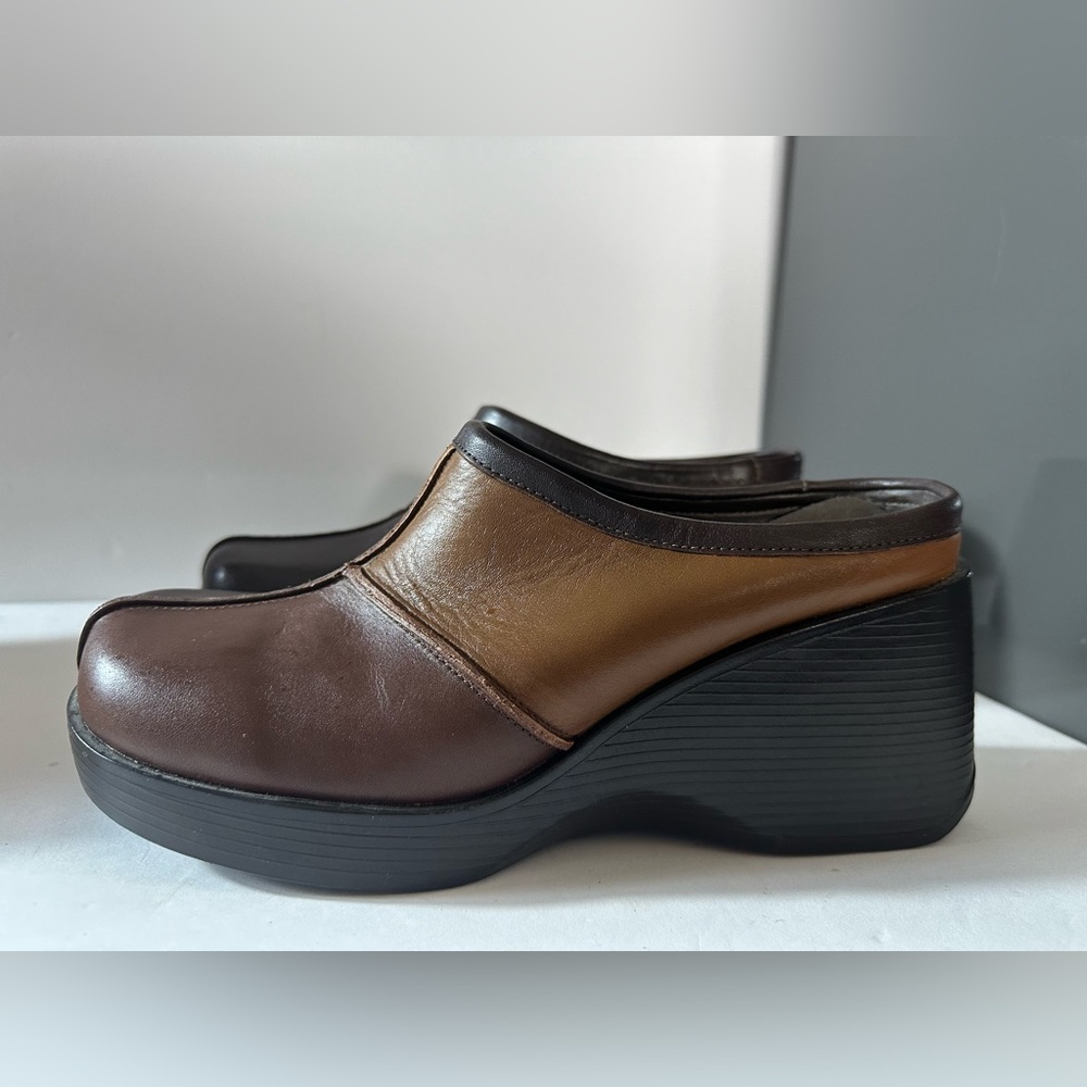 Y2K patchwork Parade clog mule new size 7.5 platform shoe